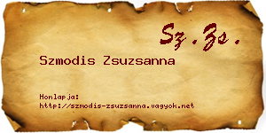 Szmodis Zsuzsanna névjegykártya